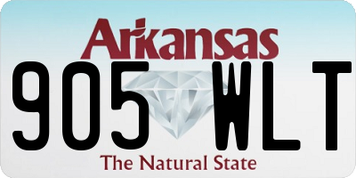 AR license plate 905WLT