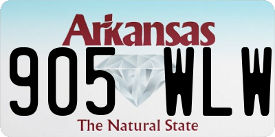 AR license plate 905WLW
