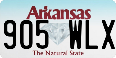 AR license plate 905WLX