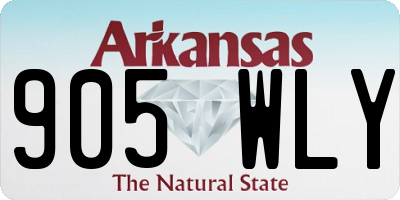 AR license plate 905WLY