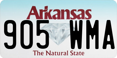AR license plate 905WMA
