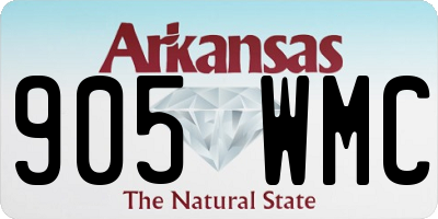 AR license plate 905WMC