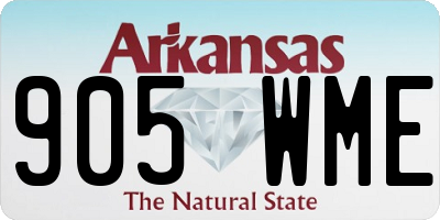 AR license plate 905WME