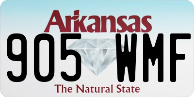 AR license plate 905WMF