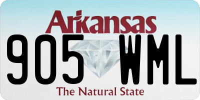 AR license plate 905WML