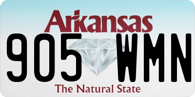 AR license plate 905WMN