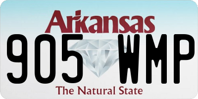 AR license plate 905WMP