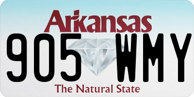 AR license plate 905WMY