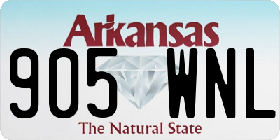 AR license plate 905WNL