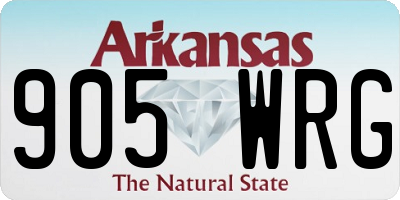 AR license plate 905WRG