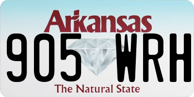 AR license plate 905WRH