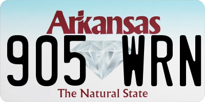 AR license plate 905WRN