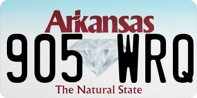 AR license plate 905WRQ