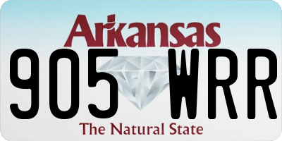 AR license plate 905WRR