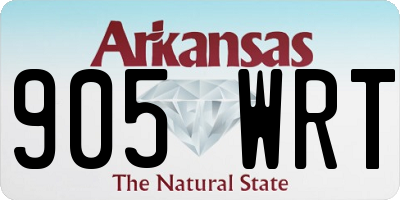 AR license plate 905WRT
