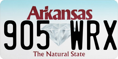 AR license plate 905WRX