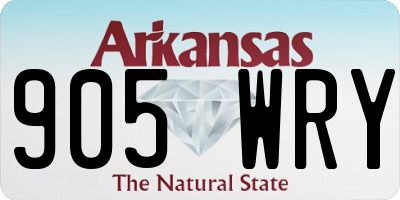 AR license plate 905WRY