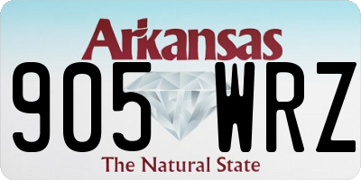 AR license plate 905WRZ