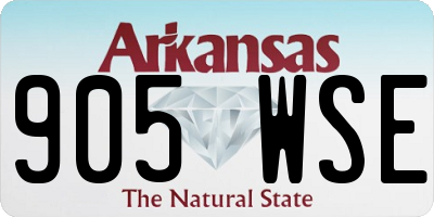 AR license plate 905WSE