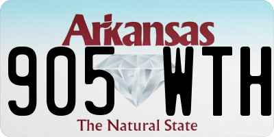 AR license plate 905WTH
