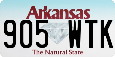 AR license plate 905WTK
