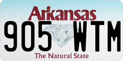 AR license plate 905WTM