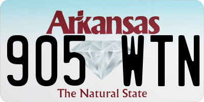AR license plate 905WTN