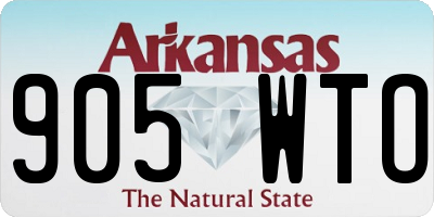 AR license plate 905WTO