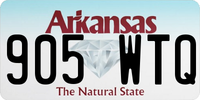 AR license plate 905WTQ