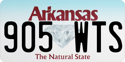 AR license plate 905WTS