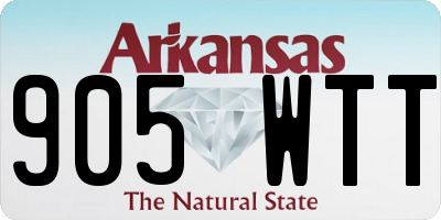 AR license plate 905WTT