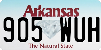 AR license plate 905WUH