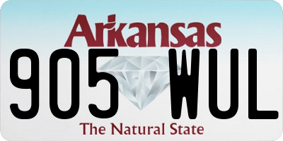 AR license plate 905WUL