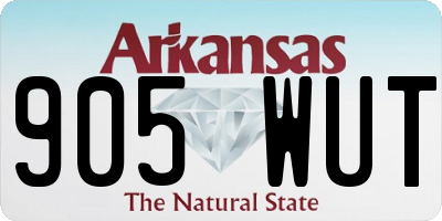 AR license plate 905WUT