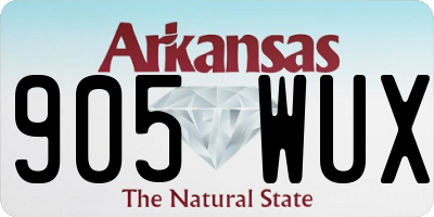 AR license plate 905WUX