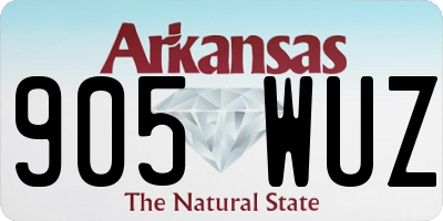 AR license plate 905WUZ