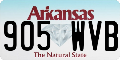 AR license plate 905WVB