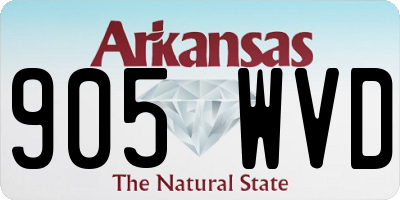 AR license plate 905WVD