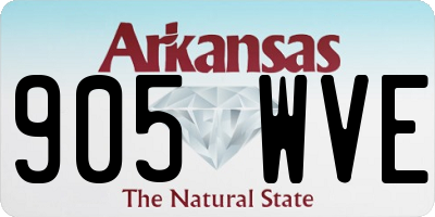 AR license plate 905WVE