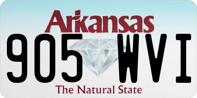 AR license plate 905WVI