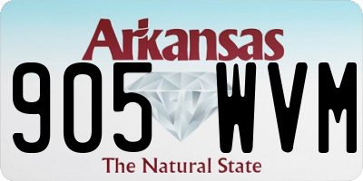 AR license plate 905WVM