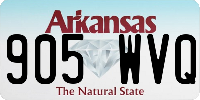 AR license plate 905WVQ