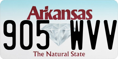 AR license plate 905WVV