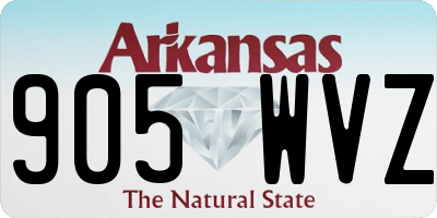 AR license plate 905WVZ