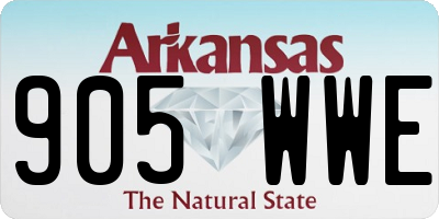 AR license plate 905WWE