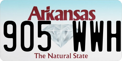 AR license plate 905WWH