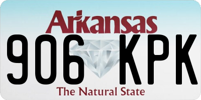 AR license plate 906KPK