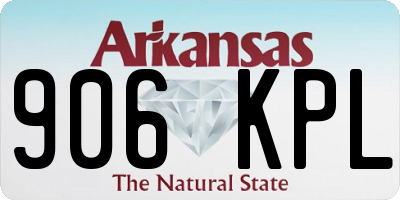 AR license plate 906KPL