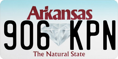 AR license plate 906KPN