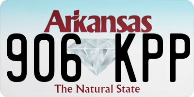 AR license plate 906KPP